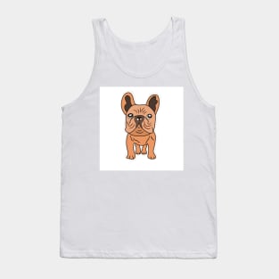 Isolated of a cute puppy french bulldog Tank Top